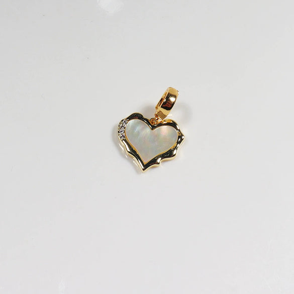Buckle Copper Seawater Shell Abalone Shell Inlaid Electroplating Fashionable Detachable Pendant Matching Item