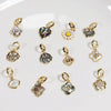 Buckle Copper Seawater Shell Abalone Shell Inlaid Electroplating Fashionable Detachable Pendant Matching Item