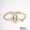 Buckle Letter Zircon Women's Bracelet Light Luxury Accessories Jewelry