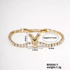 Buckle Letter Zircon Women's Bracelet Light Luxury Accessories Jewelry