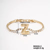 Buckle Letter Zircon Women's Bracelet Light Luxury Accessories Jewelry