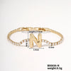 Buckle Letter Zircon Women's Bracelet Light Luxury Accessories Jewelry