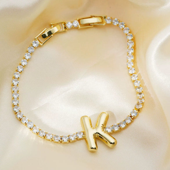 Buckle Letter Zircon Women's Bracelet Light Luxury Accessories Jewelry