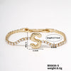 Buckle Letter Zircon Women's Bracelet Light Luxury Accessories Jewelry
