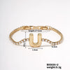 Buckle Letter Zircon Women's Bracelet Light Luxury Accessories Jewelry