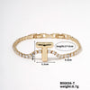 Buckle Letter Zircon Women's Bracelet Light Luxury Accessories Jewelry