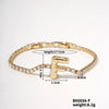Buckle Letter Zircon Women's Bracelet Light Luxury Accessories Jewelry