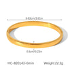 Buckle Stainless Steel Bracelet Ins Style Geometric 18K Goldplated Electroplating