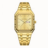 Business Casual Men's Stainless Steel Square Luminous Watch