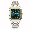 Business Casual Men's Stainless Steel Square Luminous Watch