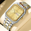 Business Casual Men's Stainless Steel Square Luminous Watch