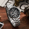 Business Decorative Quartz Movement Alloy Men's Watch With Clown Face Dial And Round Dial Shape