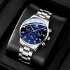 Business Fashion Men's Alloy And Stainless Steel Band Quartz Watch With Round Dial