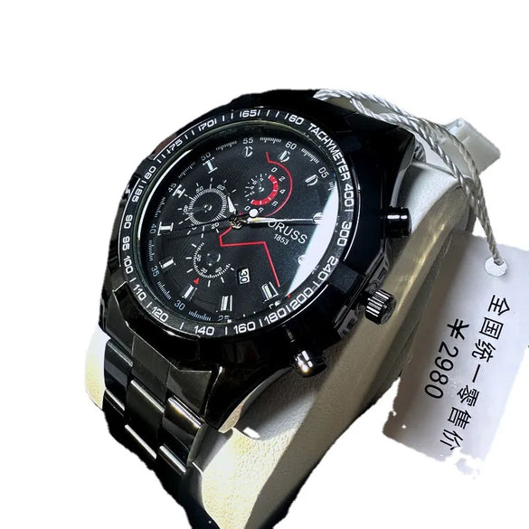 Business Geometric Butterfly Double Snap Quartz Men'S Watches