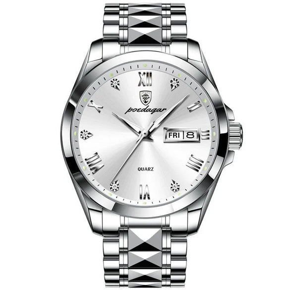 Business Geometric Butterfly Double Snap Quartz Men'S Watches