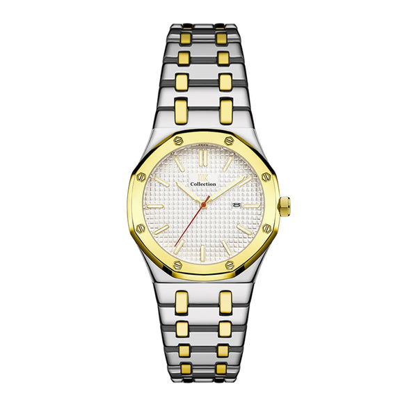 Business Geometric Single Folding Buckle Quartz Men'S Watches