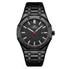 Business Geometric Single Folding Buckle Quartz Men'S Watches