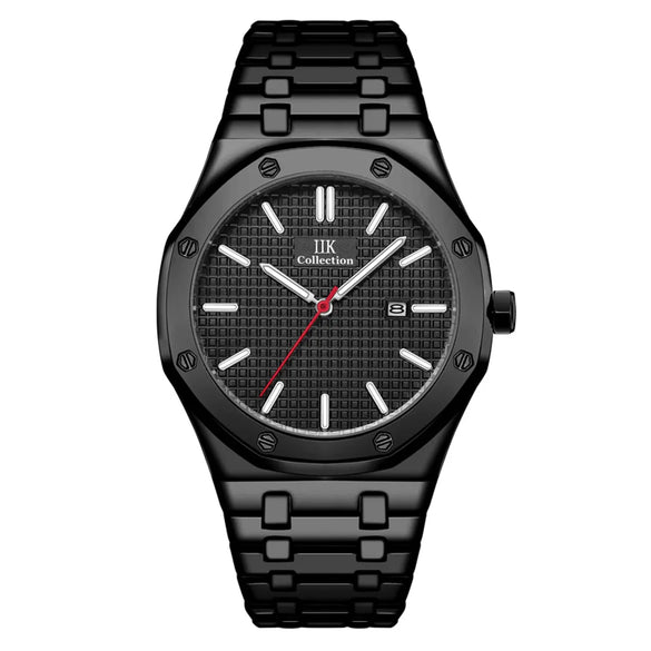 Business Geometric Single Folding Buckle Quartz Men'S Watches