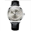 Business Men's Alloy And Stainless Steel Fully Automatic Mechanical Hollow Waterproof Luminous Dual Calendar Round Dial Watch