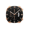 Business Men's Alloy And Stainless Steel Round Dial Printed Logo Quartz Watch 3Piece Set