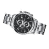 Business Men's Alloy Case Stainless Steel Band Quartz Watch With Round Dial
