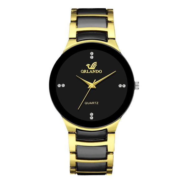 Business Men's Casual Fashion Versatile Quartz Watch Set With Alloy Band And Round Dial