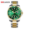 Business Men's Metal And Stainless Steel Round Quartz Watch