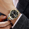 Business Men's Metal And Stainless Steel Round Quartz Watch