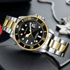 Business Men's Metal And Stainless Steel Round Quartz Watch