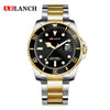 Business Men's Metal And Stainless Steel Round Quartz Watch