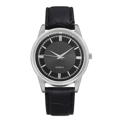 Business Men's Quartz Watch Alloy Case Stainless Steel Clasp