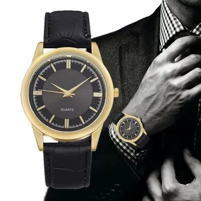 Business Men's Quartz Watch Alloy Case Stainless Steel Clasp