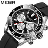 Business Men's Sports Luminous Watch Alloy Case Stainless Steel Strap Round Dial