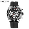 Business Men's Sports Luminous Watch Alloy Case Stainless Steel Strap Round Dial