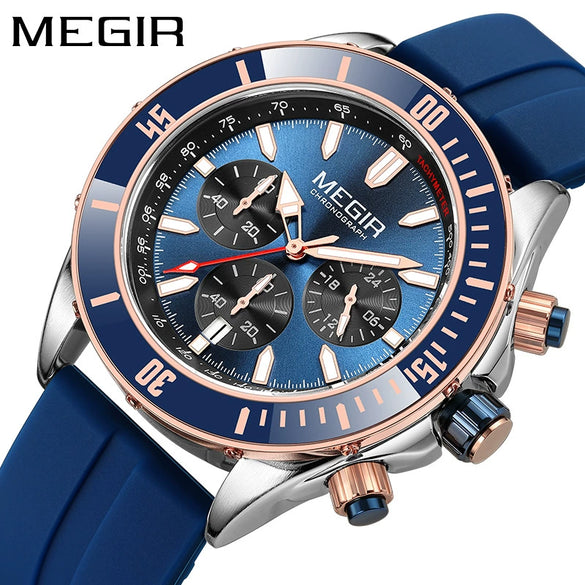 Business Men's Sports Luminous Watch Alloy Case Stainless Steel Strap Round Dial