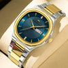 Business Men's Stainless Steel Watch With Round Dial Quartz Waterproof