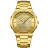 Business Men's Stainless Steel Watch With Round Dial Quartz Waterproof