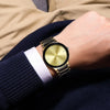Business Simple Style Crown Double Side Snaps Quartz Men'S Watches