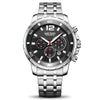 Business Sports Multifunctional Men's Watch Alloy Case Stainless Steel Strap Mineral Reinforced Glass Mirror Round Dial Waterproof Quartz Watch