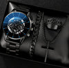 Business Style Men's Alloy Watch With Round Dial And Roman Scale