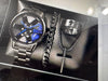 Business Style Men's Alloy Watch With Round Dial And Roman Scale