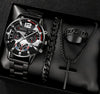 Business Style Men's Alloy Watch With Round Dial And Roman Scale