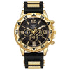 Business Style Men's Quartz Watch With Alloy Case Silicone Strap And Round Dial