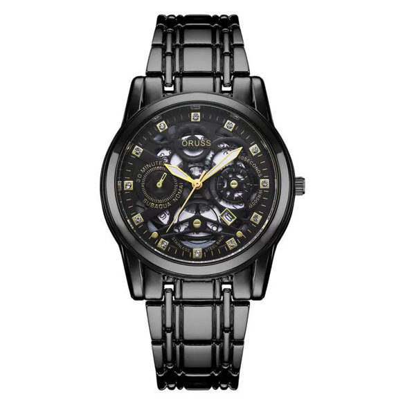 Business Trend Quartz Men's Watch Alloy Case And Strap Round Dial