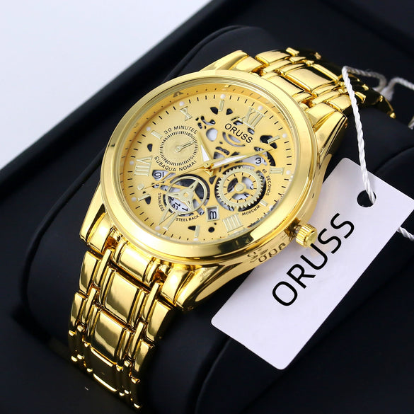 Business Trend Quartz Men's Watch Alloy Case And Strap Round Dial