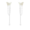 Butterfly Animal Style Copper Pearl Earrings For Women