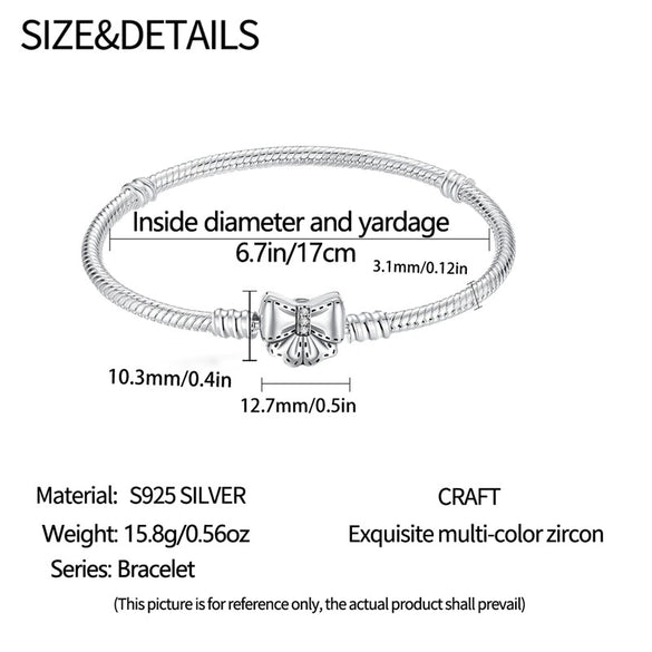 Butterfly Animal Zodiac Silver Plated Electroplated Diy Jewelry Accessories Pendant Bead Bracelet For Women