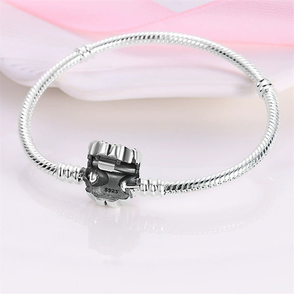 Butterfly Animal Zodiac Silver Plated Electroplated Diy Jewelry Accessories Pendant Bead Bracelet For Women