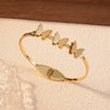 Butterfly Bracelet Titanium Steel Exquisite Stereo Frosted Electroplating Hand Jewelry