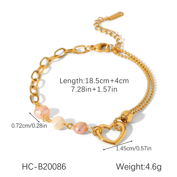 Butterfly Geometric Stainless Steel Bracelet With Zircon Chain Ball Chain Cuban Chain Electroplated Non Fading Hand Jewelry For Women